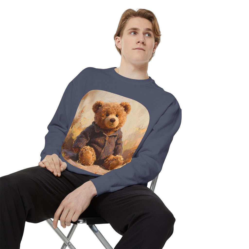 Teddy Bear Sweatshirt — Vintage Plush Bear Graphic Crewneck