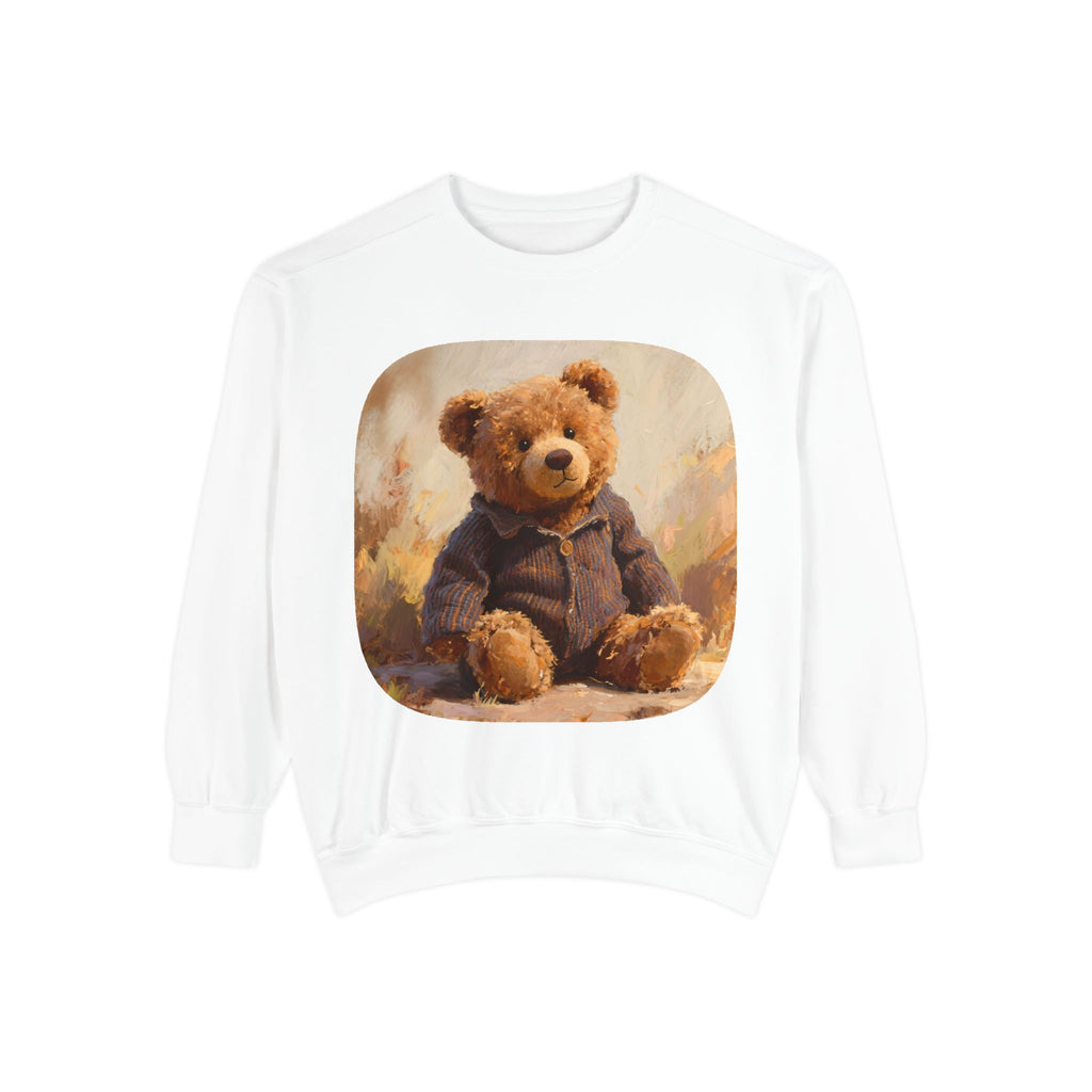 Teddy Bear Sweatshirt — Vintage Plush Bear Graphic Crewneck