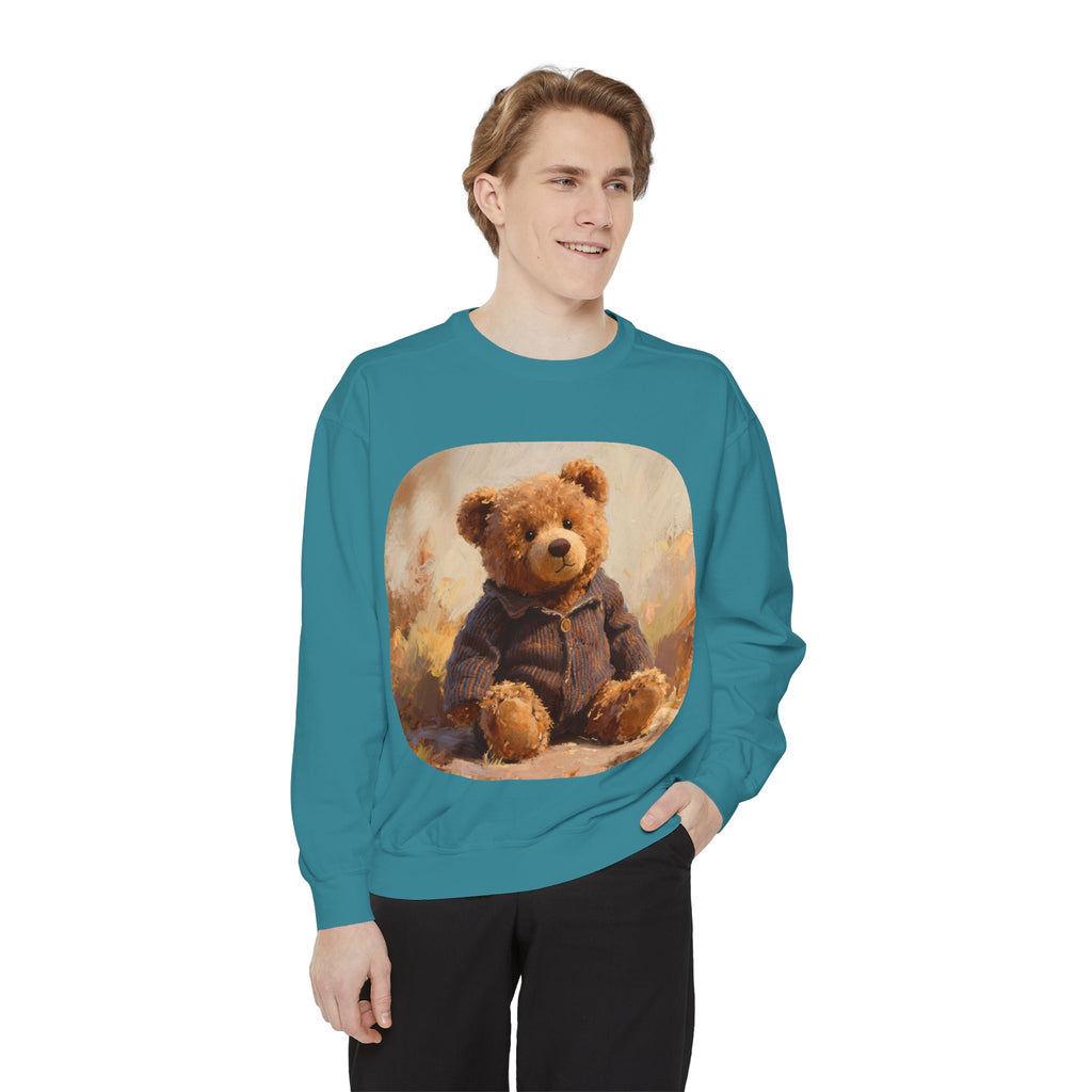 Teddy Bear Sweatshirt — Vintage Plush Bear Graphic Crewneck