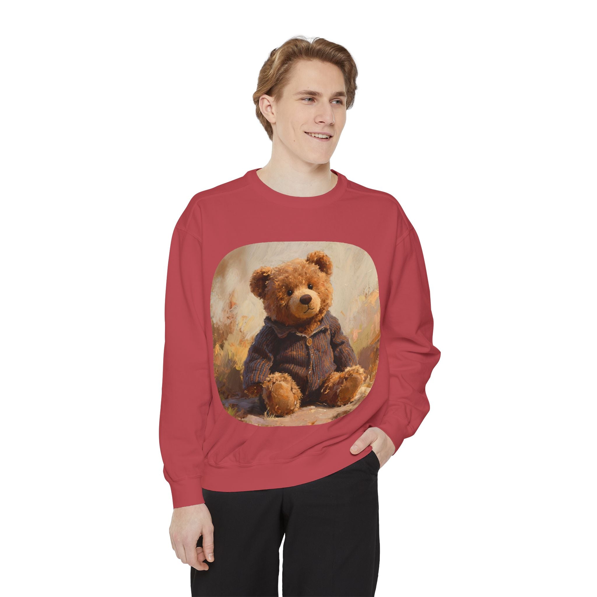 Teddy Bear Sweatshirt — Vintage Plush Bear Graphic Crewneck
