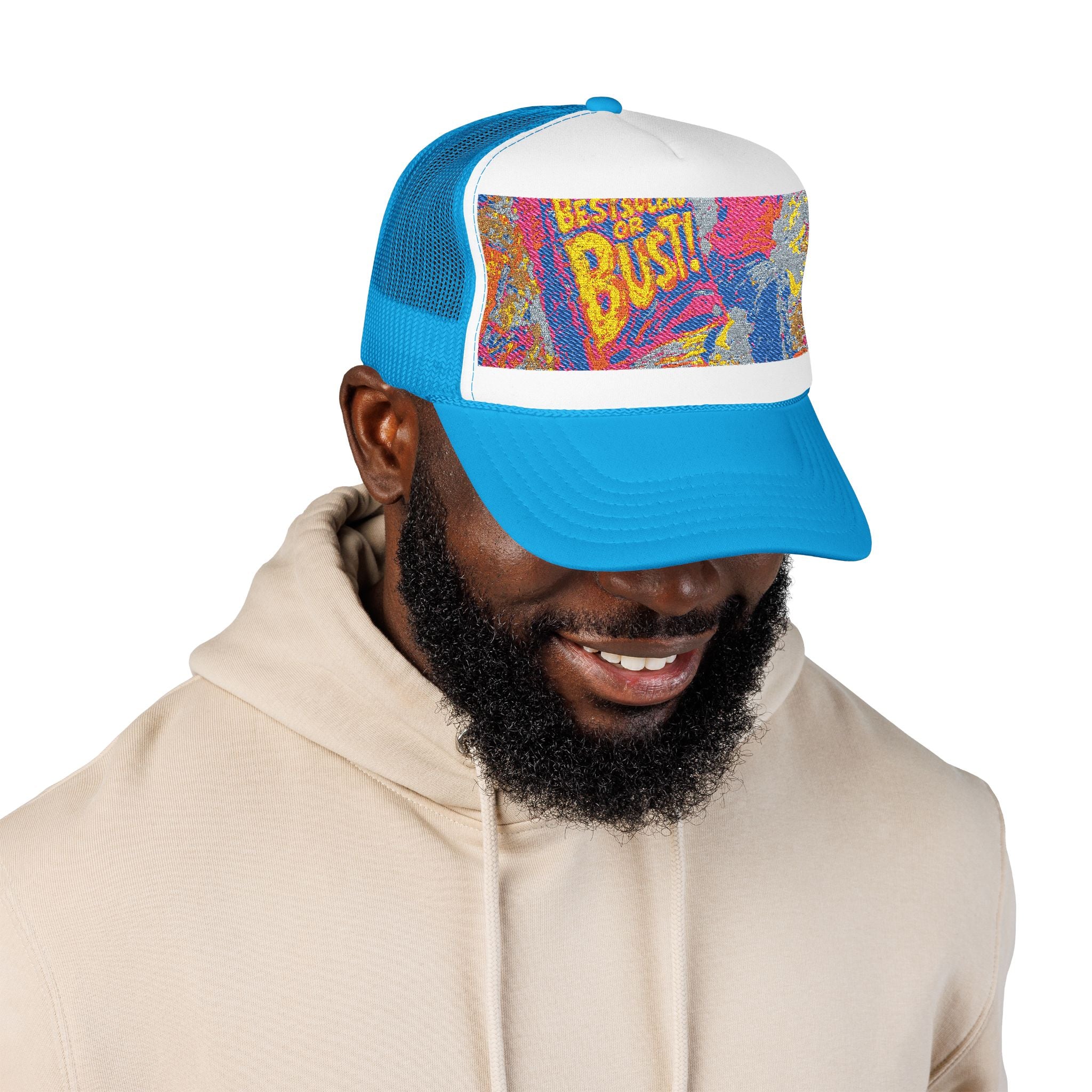 Bestseller 'Bust!' Foam Trucker Hat Embroidery