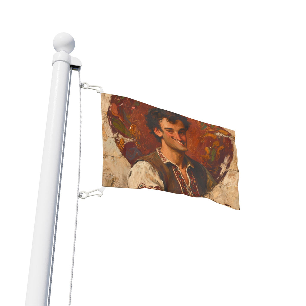 Heart-Throb? More like Heart-Job! Artistic House Flag