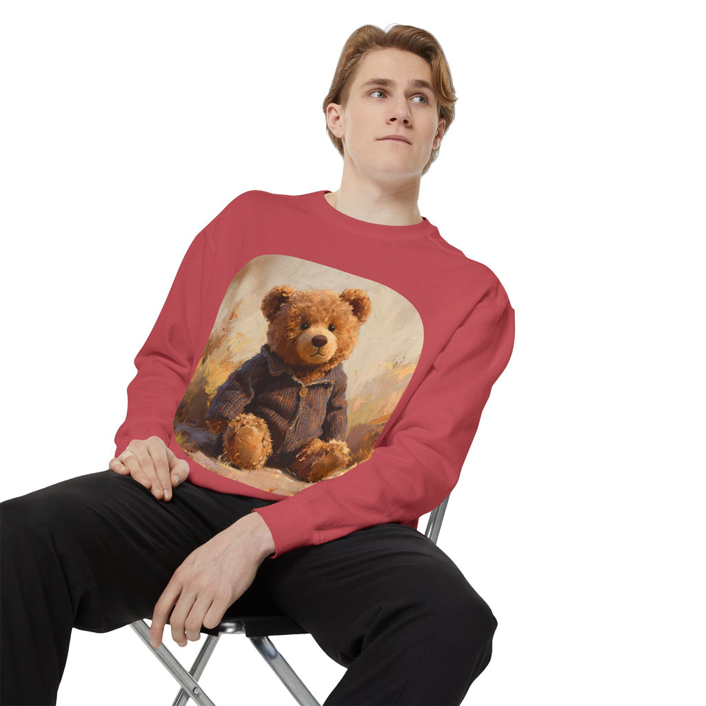 Teddy Bear Sweatshirt — Vintage Plush Bear Graphic Crewneck