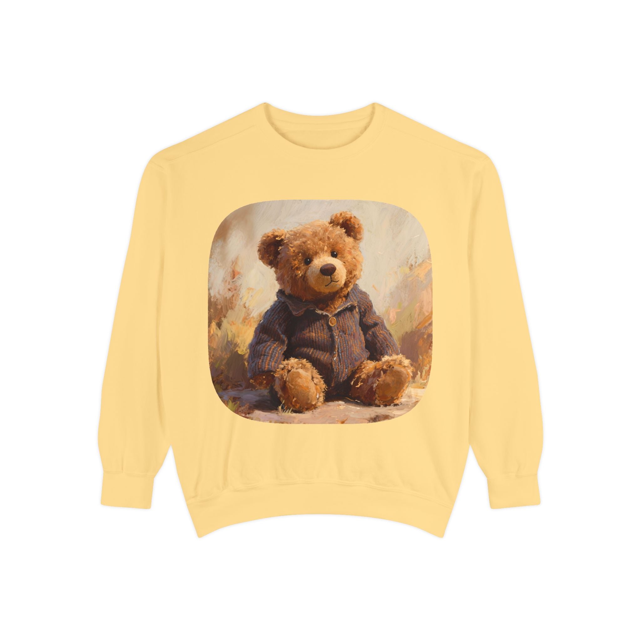 Teddy Bear Sweatshirt — Vintage Plush Bear Graphic Crewneck
