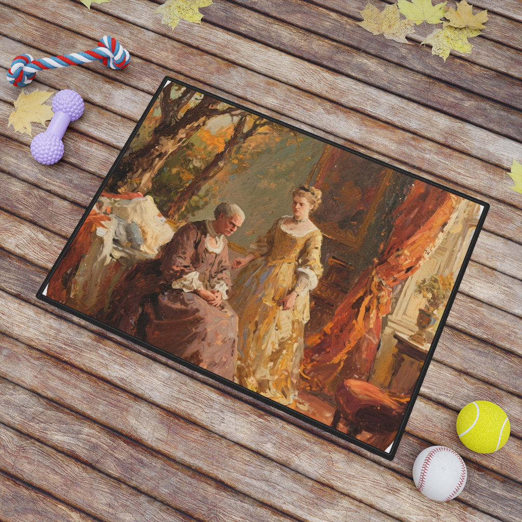 Mind Your Manner Or Else! Personalized Pet Feeding Mat 18 x 24