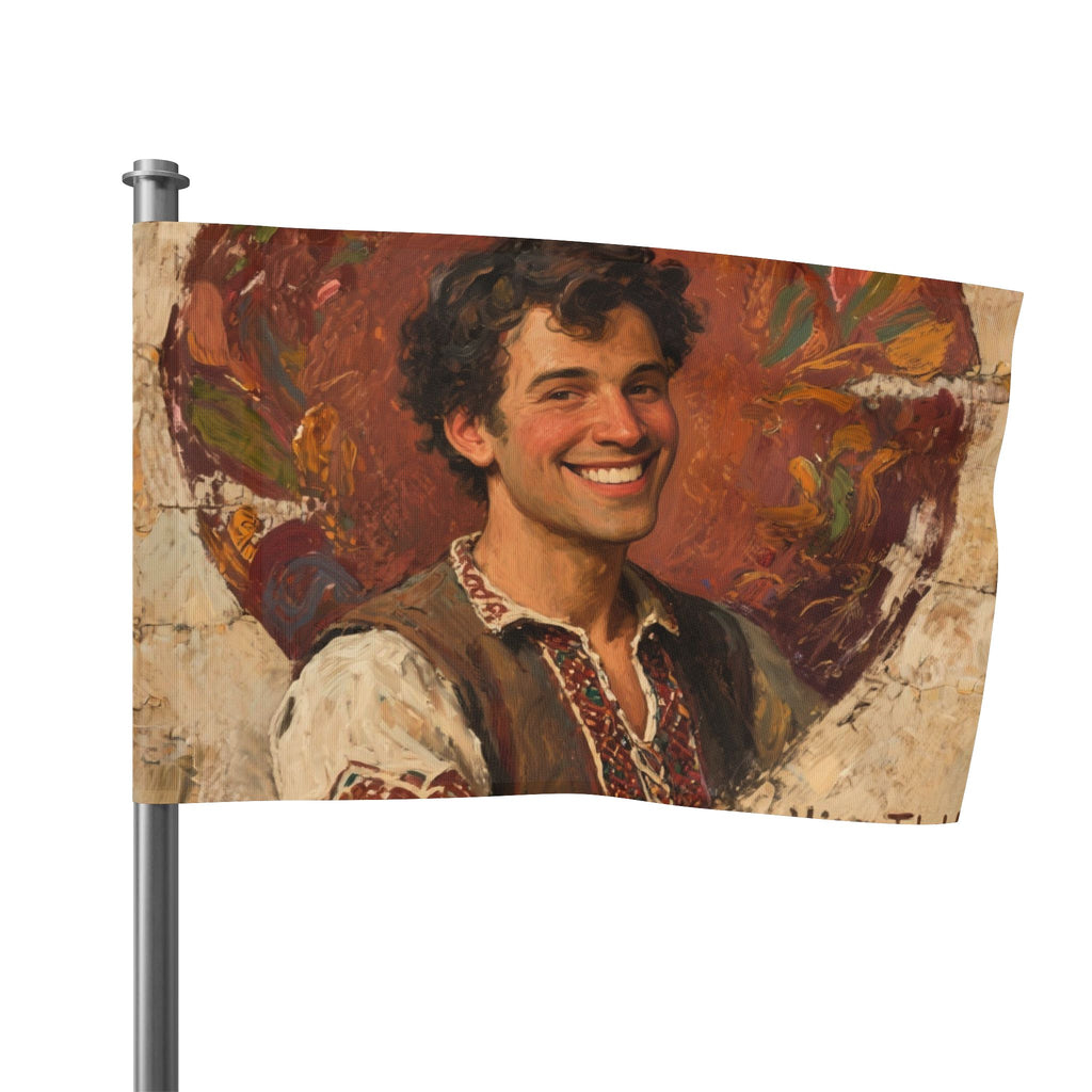 Heart-Throb? More like Heart-Job! Artistic House Flag