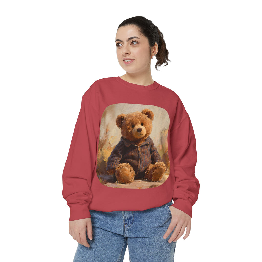 Teddy Bear Sweatshirt — Vintage Plush Bear Graphic Crewneck
