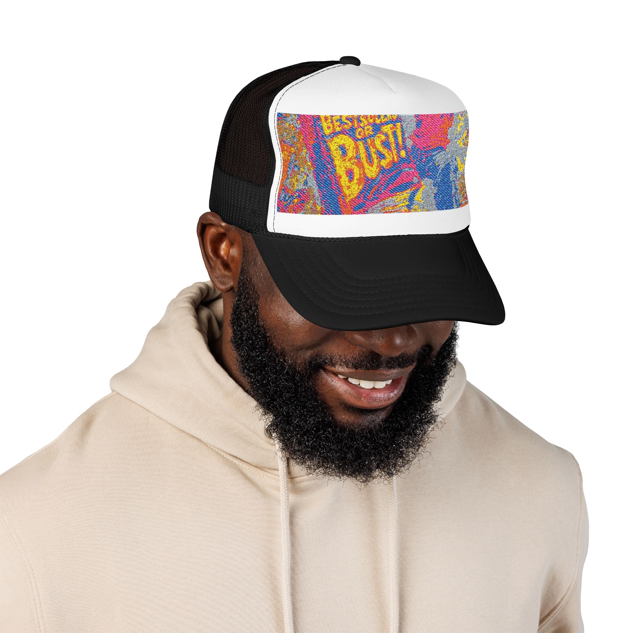 Bestseller 'Bust!' Foam Trucker Hat Embroidery